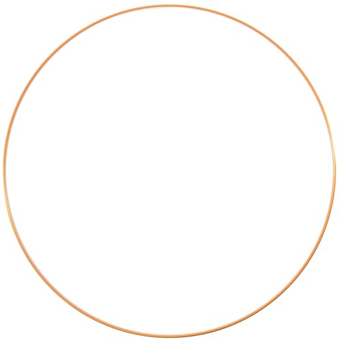 Vaessen Creative Metallring, Gold, Spannring Ø 60 cm aus 3 mm Metalldraht zum Traumfänger Basteln, Makramee Knoten, Mandala Häkeln sowie Gestalten weiterer Wanddeko und Fensterdeko von Vaessen Creative