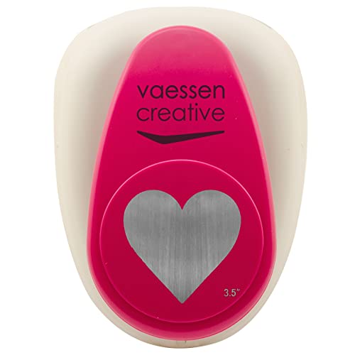 Vaessen Creative Motivstanzer Giant Herz Ø8,9cm, Weiß/Rosa von Vaessen Creative