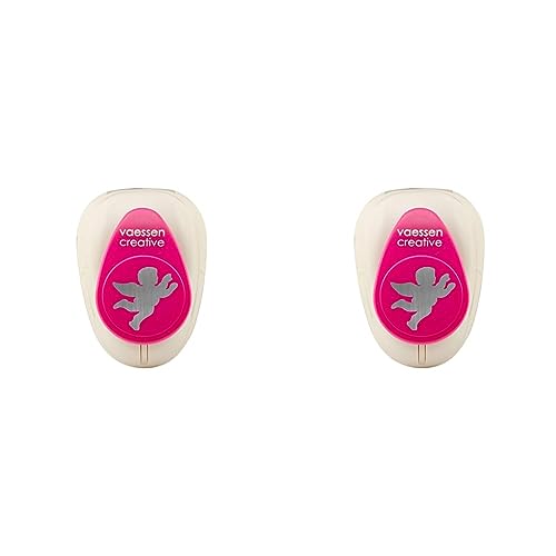 Vaessen Creative Motivstanzer Mittel Engel Ø2,5cm, 6.5 x 4.5 x 4.4 cm (Packung mit 2) von Vaessen Creative
