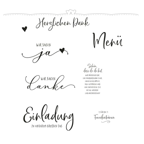 Vaessen Creative Mundart Stempel Stanzschablone und Stempelset Deutsche Text Brautpaar, Silber, 20 x 24 cm Vaessen Creative Mundart Stempel Stanzschablone und Stempelset Deutsche Text Brautpaar, Silber, 20 x 24 cm von Vaessen Creative
