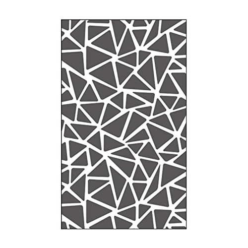 Vaessen Creative Prägefolder Dreieck Textur, 7, 6 x 12, 7 cm, Durchsichtig von Vaessen Creative