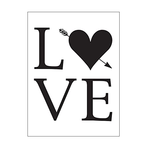 Vaessen Creative Prägeschablone Love 14,6 x 10,7 cm – Embossing Folder für Karten Basteln, Scrapbooking, Journaling – Wiederverwendbar, Präzise Ergebnisse, Für Stanzmaschinen von Vaessen Creative