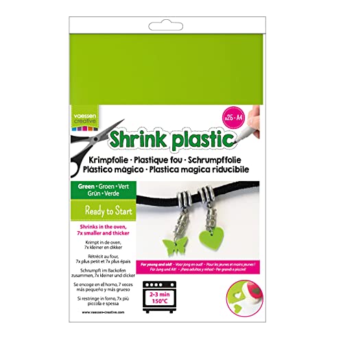 Vaessen Creative Schrumpffolie Grün A4, 25 Blatt, Plastic, Green, 21 x 29.8 x 0.3 cm Vaessen Creative Schrumpffolie Grün A4, 25 Blatt, Plastic, Green, 21 x 29.8 x 0.3 cm von Vaessen Creative