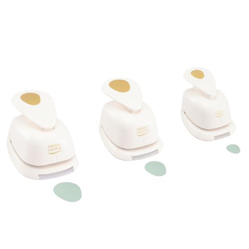 Vaessen Creative Stanzer Set - Motivstanzer - Eier - 3 Stück - Tonpapier und Bastelmaterial bis zu 250 g/m² - zum Basteln Mit Papier und Scrapbooking, Weiß-gold Vaessen Creative Stanzer Set - Motivstanzer - Eier - 3 Stück - Tonpapier und Bastelmaterial bis zu 250 g/m² - zum Basteln Mit Papier und Scrapbooking, Weiß-gold von Vaessen Creative