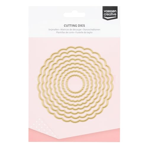 Vaessen Creative Stanzschablonen Kreise mit Wellenschliff, 11 x 11 x 0.1 cm, Grau Vaessen Creative Stanzschablonen Kreise mit Wellenschliff, 11 x 11 x 0.1 cm, Grau von Vaessen Creative
