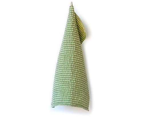 Vaxbo Lin Handtücher und Geschirrtücher, 100 % Leinen, hergestellt in Schweden, verschiedene Größen und atemberaubende Farbauswahl: Storm + Little Storm (Grün/Limette, Sturm, 50 x 70 cm) von Växbo Lin