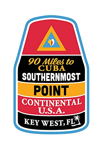 Vagabond Heart Co Key West wetterfester Vinyl-Aufkleber – Southernmost Point Marker von Vagabond Heart