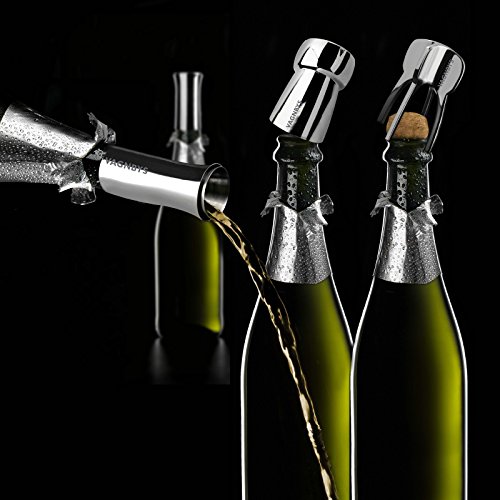 Vagnbys - Champagner-Set, 3-teilig bestehend aus Öffner, Verschluss & Ausgießer von Vagnbys