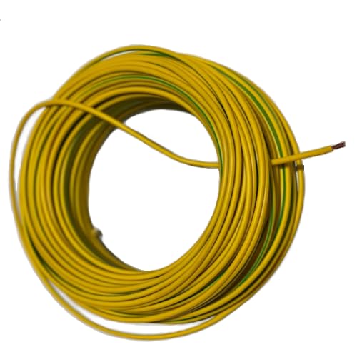 15m Batteriekabel Stromkabel 10 mm² H07V-K Aderleitung Kabel gelb-grün von Vago-Tools