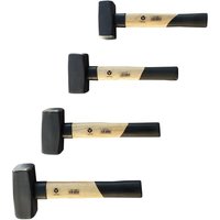 4 tlg Set Fäustelhammer 800/1250/1500/2000g Schlosserhammer Fäustel von Vago-Tools