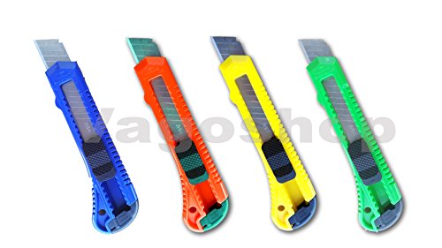 48 Stück Abbrechmesser Teppichmesser 18mm Cuttermesser Paketmesser Cutter Messer 48 Stück Abbrechmesser Teppichmesser 18mm Cuttermesser Paketmesser Cutter Messer von Vago-Tools