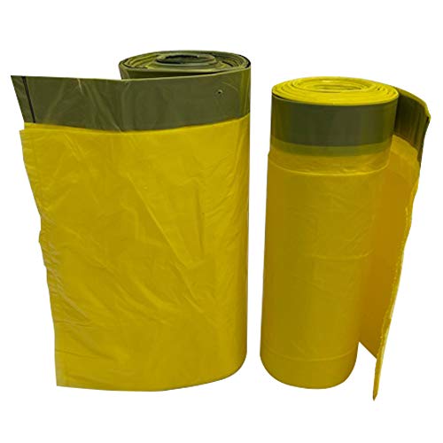 Abfallsäcke Müllbeutel Mülltüten 15 Gelbe Säcke 90 L Zugband Müllsack 1 Rolle von Vago-Tools