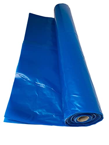 Baufolie Estrichfolie Schutzfolie 50% Gartenfolie 0,2mm blau 4m x 25m 1 Rolle von Vago-Tools