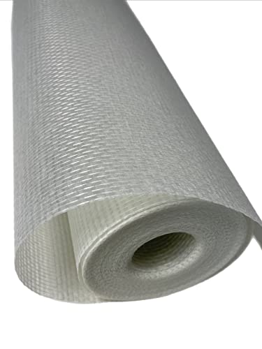 Vago-Tools Glasfasertapete Glasfasergewebe Doppelkette grob 140g/m² Weiß 1m x 25m inkl. KLEBER Tapete VaGo 1x25m² von Vago-Tools