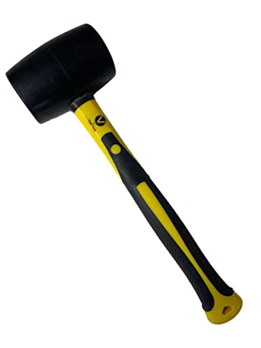 Gummihammer Hammer Ausbeulhammer Schonhammer 700 Gramm Fiberglasstiel Gummi von Vago-Tools