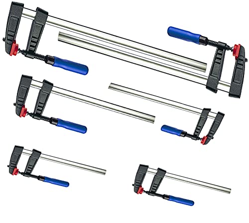 Leimzwinge Klemmzwinge Schraubzwinge 300/500/800 * 120mm je 2 Set 6 tlg von Vago-Tools