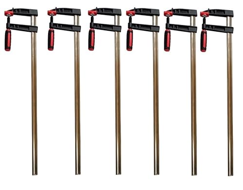 Vago-Tools 6x Schraubzwinge 1000 x 120mm Grau mit Rutschsicherung von Vago-Tools
