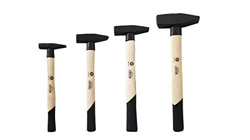 Schlosserhammer Hammer Hämmer Stielschutz 100 200 300 800g 4 tlg Set je 1 Stück von Vago-Tools