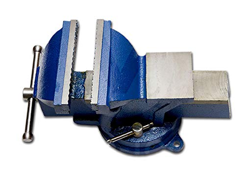Schraubstock Parallel-Schraubstock 125mm integrierte Drehplatte Werkbank Amboss von Vago-Tools