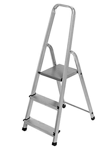 VaGo Aluleiter Haushaltsleiter Klappleiter Stehleiter 3 Stufen Trittleiter VaGo Aluleiter Haushaltsleiter Klappleiter Stehleiter 3 Stufen Trittleiter von Vago-Tools