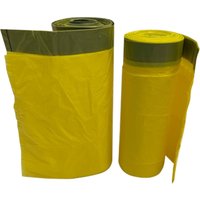 20 Rollen 90L Abfallsäcke Gelber Sack Müllbeutel Mülltüten mit Zugband von Vago-Tools