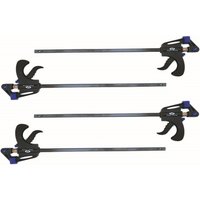 4x Schnellspannzwinge 300 mm Einhandzwinge Klemmzwinge Schraubzwingen von Vago-Tools