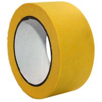 Vago-Tools 5 Rollen Schutzband 33m Klebeband Putzband Abklebeband gerillt gelb von Vago-Tools