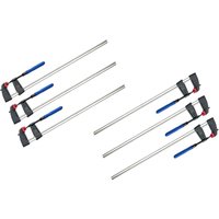 Vago-Tools 6x Schraubzwinge 200 x 50 mm Leimzwinge Klemmzwinge Einhandzwinge von Vago-Tools