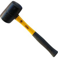 Gummihammer 370 g Hammer Ausbeulhammer Schonhammer Fiberglasstiel von Vago-Tools