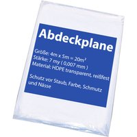 Malerplane Abdeckfolie 4x5m 7my 5 Stück Malerplane Abdeckfolie 4x5m 7my 5 Stück von Vago-Tools
