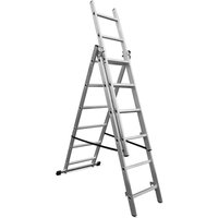 Mehrzweckleiter Multifunktionsleiter Klappleiter Leiter 3 x 6 Sprossen von Vago-Tools