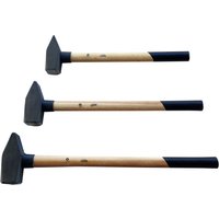 Vago-Tools Schlosserhammer Hammer Vorschlaghammer 3/4/5kg je 1 Holzstiel 3tlg Set von Vago-Tools