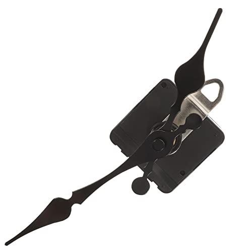 Vaguelly 1 Satz Erweiterte Bewegung DIY -Uhrenmechanismus Leise Ersatz Uhr funktioniert Kit für groß uhrwerk stippe wanduhren DIY Wanduhr Stumme Uhr Mechanismus Taktversorgung Plastik Black von Vaguelly