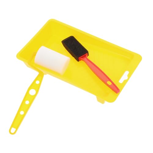 Vaguelly 1 Satz Farbroller Set mit Schwamm Pinsel und Maler Tablett Teiliges Set für Gleichmäßige Wandmalerei für Große Flächen und Kreative Projekte Wiederverwendbar und Langlebig Vaguelly 1 Satz Farbroller Set mit Schwamm Pinsel und Maler Tablett Teiliges Set für Gleichmäßige Wandmalerei für Große Flächen und Kreative Projekte Wiederverwendbar und Langlebig von Vaguelly