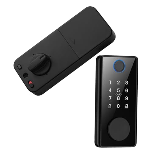 Vaguelly 1 Satz Fingerprint Türschloss Multifunktionales Elektronisches Schloss Fingerabdruck Karte und Passwort und Installieren für Haustüren und Außenbereiche Vaguelly 1 Satz Fingerprint Türschloss Multifunktionales Elektronisches Schloss Fingerabdruck Karte und Passwort und Installieren für Haustüren und Außenbereiche von Vaguelly