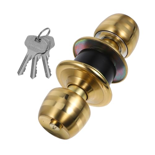 Vaguelly 1 Satz Kugeltürschloss Set Spherical Door Lock mit Schlüssel für Schlafzimmer und Haustüren Robustes Langlebiges und Ergonomisches Design Ersatz für Alte Türschlösser Vaguelly 1 Satz Kugeltürschloss Set Spherical Door Lock mit Schlüssel für Schlafzimmer und Haustüren Robustes Langlebiges und Ergonomisches Design Ersatz für Alte Türschlösser von Vaguelly