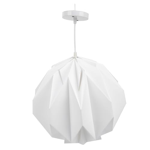 Vaguelly 1 Satz Nordische Origami Papier Pendelleuchte Faltbare Deckenlampe für Wohnräume Installieren Romantische Langlebiges Design Hochwertigem Papier von Vaguelly