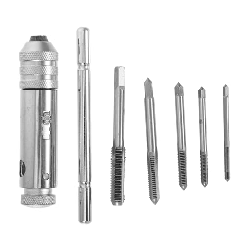 Vaguelly 1 Satz Ratschen T Griff Gewindebohrer Werkzeug Verstellbare Robuste und Präzise T Handle Ratschenhalter für Gewindebohrer für und DIY Anwendungen Vaguelly 1 Satz Ratschen T Griff Gewindebohrer Werkzeug Verstellbare Robuste und Präzise T Handle Ratschenhalter für Gewindebohrer für und DIY Anwendungen von Vaguelly