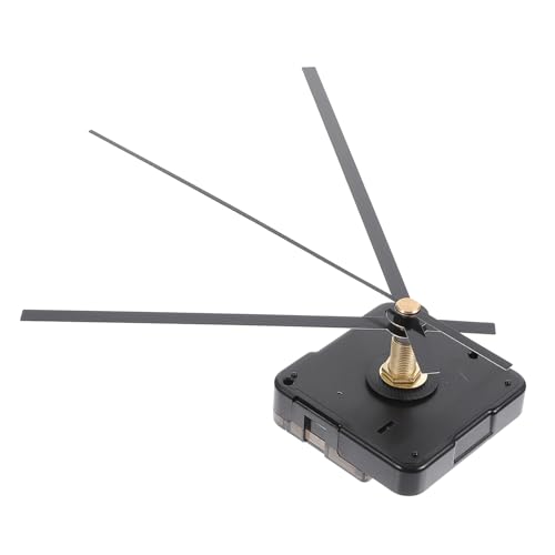 Vaguelly 1 Satz Uhrwerk aus Quarz modern Uhrwerk mit Welle Uhrenwand Mechanismus einfach Wall Clock wanduhren Ersatz-Uhrwerk mit hohem Drehmoment Uhr-Bausatz selber Machen Plastik Black von Vaguelly
