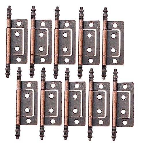Vaguelly 10 Stück Schrank Scharniere ohne Einsteckschloss Rostfreies Eisen 51x21mm für Möbel und Türen Langlebig und Stabil für Einweihungspartys Geeignet von Vaguelly