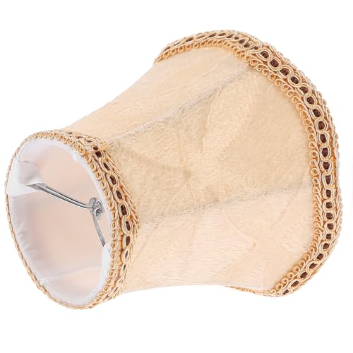 Vaguelly 1 Stück Stoff Lampenschirm für Tischlampe Dekoration Apricot Geeignet für Stehlampe und Deckenlampe Langlebig Pflegeleicht von Vaguelly
