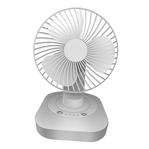 Vaguelly 1 Stück USB Mini Tischventilator Tragbarer Leiser Schreibtischventilator Wiederaufladbar Oszillierend für Büro und Zuhause Weiß Vaguelly 1 Stück USB Mini Tischventilator Tragbarer Leiser Schreibtischventilator Wiederaufladbar Oszillierend für Büro und Zuhause Weiß von Vaguelly