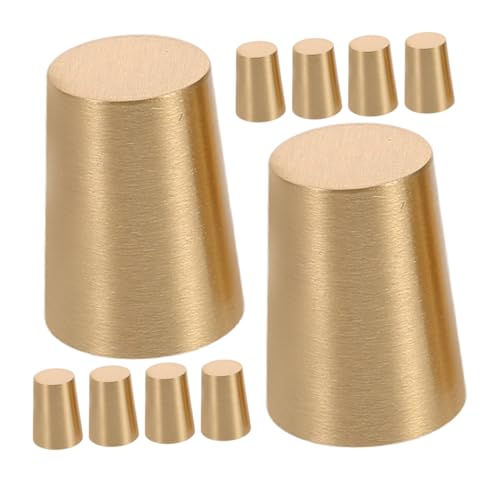 Vaguelly 10 Stück Fuß Ohne Tabletts Kegelförmig – Servierbretter Aus Holz Kegelbeine Sockel Rund Für Heim Hardware Pads Displayfüße Stütztablett Schmuckerhöhungen Schneiden von Vaguelly