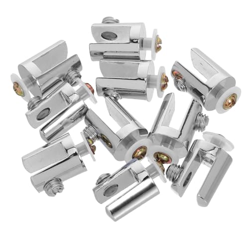 Vaguelly 10 Stück Glasklemme Badezimmerspiegel Clip dresser mirror holder Zinkglashalterung Spiegelstützclips Kommodenspiegelhalterung Spiegelhalterungsklammern Zinklegierung Silber von Vaguelly