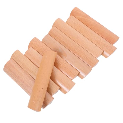 Vaguelly 10 Stück Griff Aus Massivholz Moderner Schubladengriff Griffe Für Schränke Mini-zuggriff Holzschublade Zieht Griffe Für Küchenschränke Ersatz Für Möbelschubladen Khaki Buche von Vaguelly