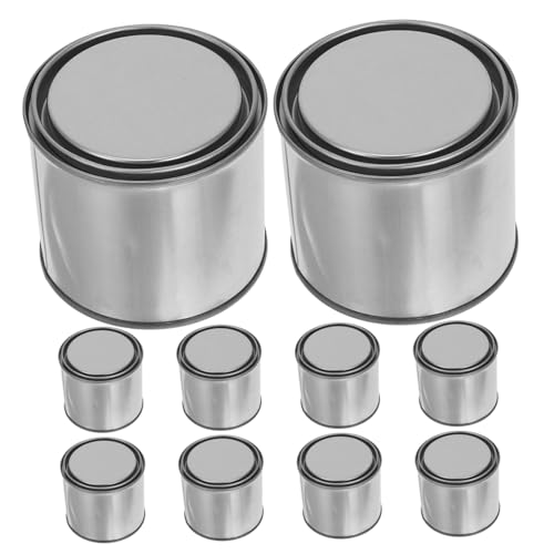 Vaguelly 10 Stück Metallfarbe Eimer Vorratsdosen Für Farbe Eimer Malen Aufbewahrungsdosen Aus Metall Lackdosen Metallkanister Farbdosenbehälter Farbdosen Aus Metall Eisen Silber Vaguelly 10 Stück Metallfarbe Eimer Vorratsdosen Für Farbe Eimer Malen Aufbewahrungsdosen Aus Metall Lackdosen Metallkanister Farbdosenbehälter Farbdosen Aus Metall Eisen Silber von Vaguelly