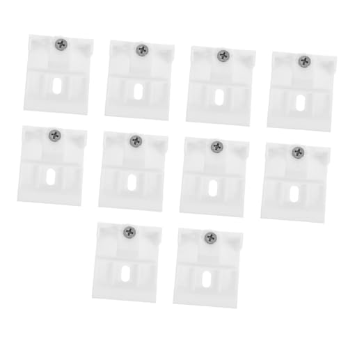 Vaguelly 10 Stück Teiliges Jalousie Halterung Tragfähige Montageclips für Horizontale Fensterjalousien Einfach zu Installierende Vorhanghalterung Robust Langlebig Vaguelly 10 Stück Teiliges Jalousie Halterung Tragfähige Montageclips für Horizontale Fensterjalousien Einfach zu Installierende Vorhanghalterung Robust Langlebig von Vaguelly