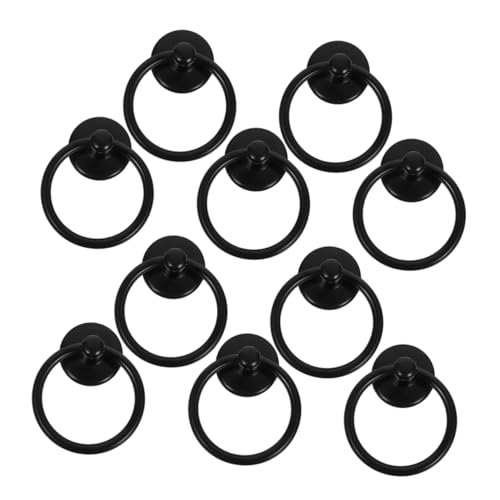 Vaguelly 10 Stück Teiliges Metall Ringgriffe Vintage Schrankgriffe Runde Möbelknöpfe Robust Ergonomisch Komfortabel Für Kommoden Und Küchenschränke von Vaguelly