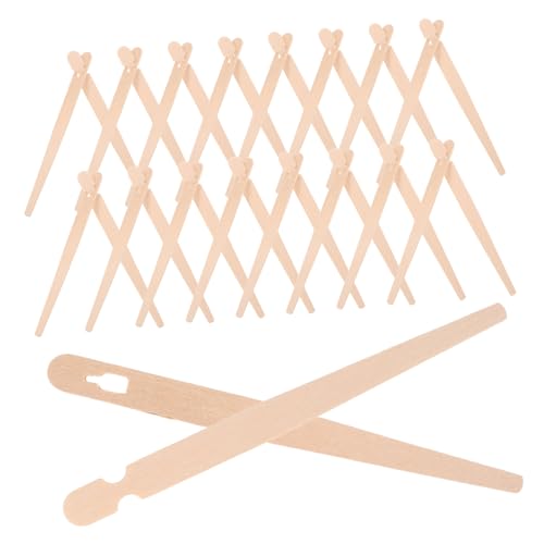 Vaguelly 100 Paare Holz Essstäbchen Praktische Anfänger Chopstick Clips aus Robustem Holz für Einfache Handhabung von Brot und Snacks für Familienfeiern und Gastronomie Vaguelly 100 Paare Holz Essstäbchen Praktische Anfänger Chopstick Clips aus Robustem Holz für Einfache Handhabung von Brot und Snacks für Familienfeiern und Gastronomie von Vaguelly