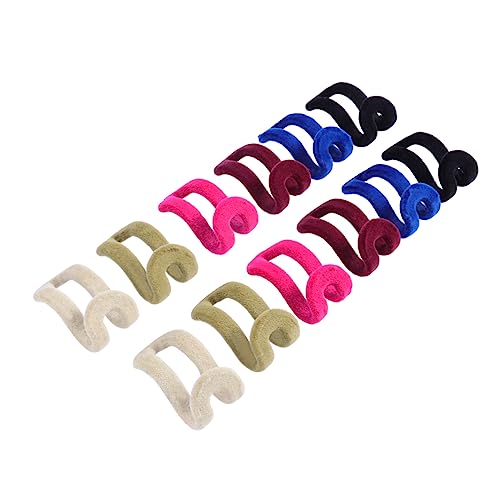 Vaguelly 12 Stück Mini Flocking Kleiderbügel Haken Rutsch Aufhänger für Kleiderständer Platzsparend Zufällige Farben für Ordnung im Kleiderschrank Zufällige Farbe Zufällige Farbe von Vaguelly